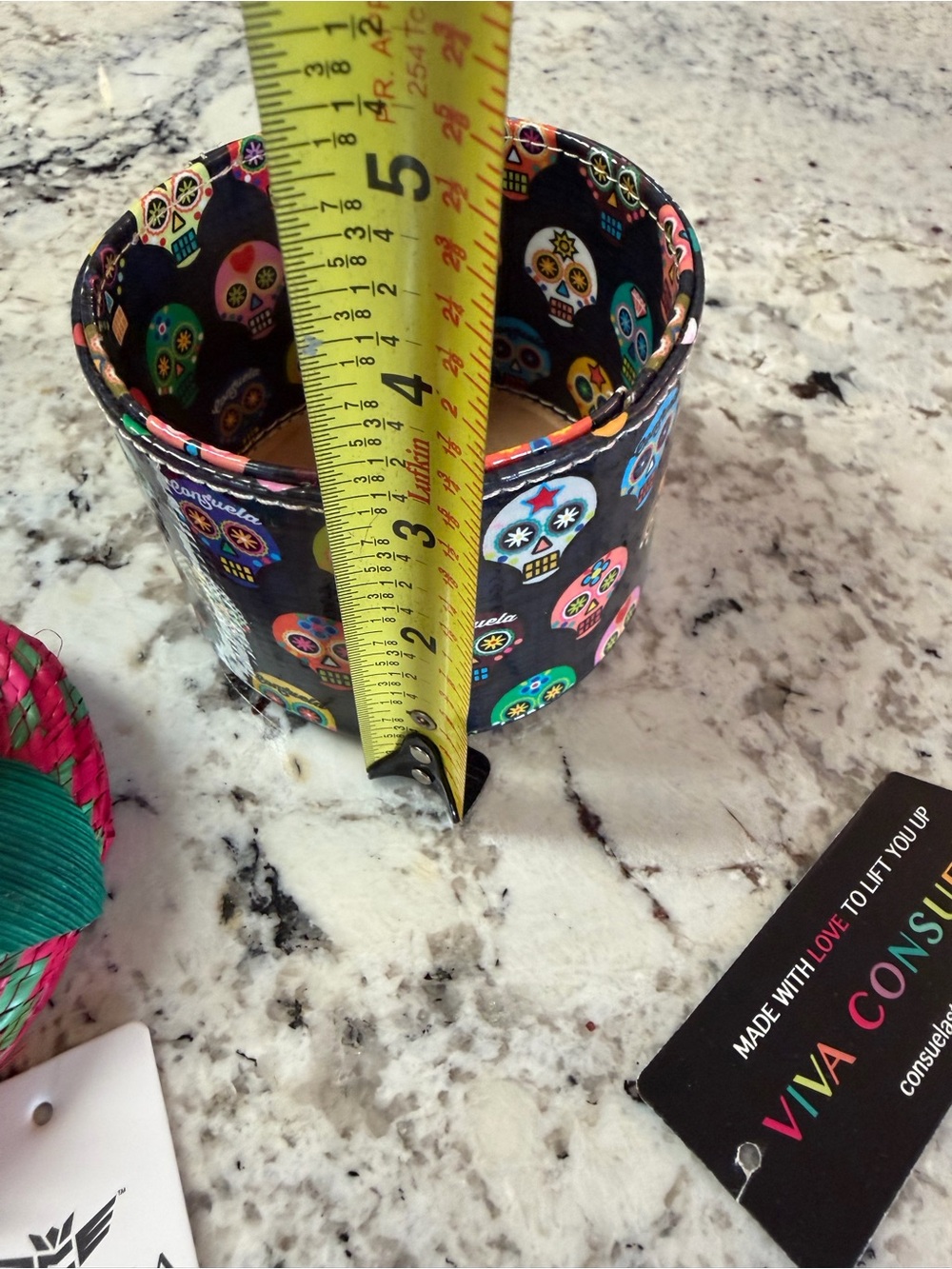 Consuela Pink & Green Small Round Accessories Box - Picture 6 of 7
